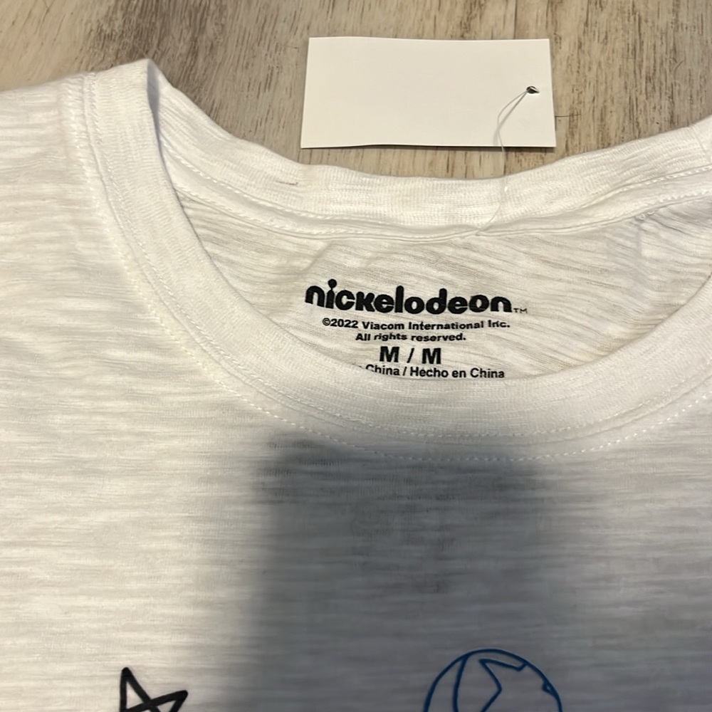 Nickelodeon White Rugrats Medium Fitted Tee Don’t Be A Baby NWT - Picture 3 of 3